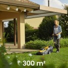 Batteridrevet gressklipper Collector 136e Kit + kantklipper og 2 batterier thumbnail