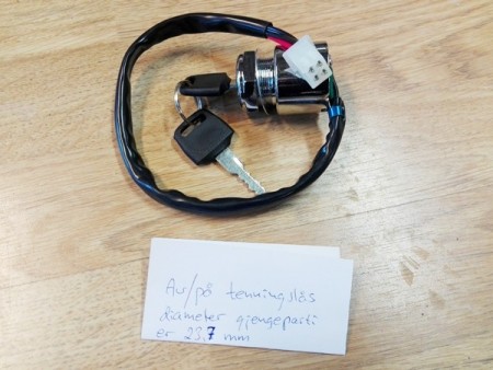 Tenningslås i stål av/på 