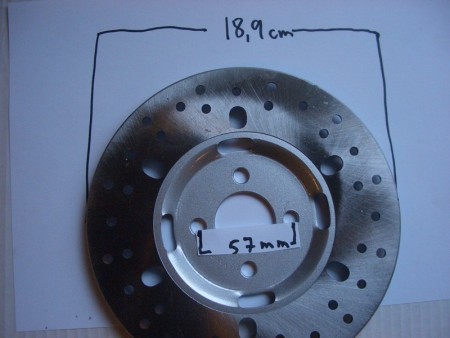 Bremseskive 18,9cm diameter ATV bak