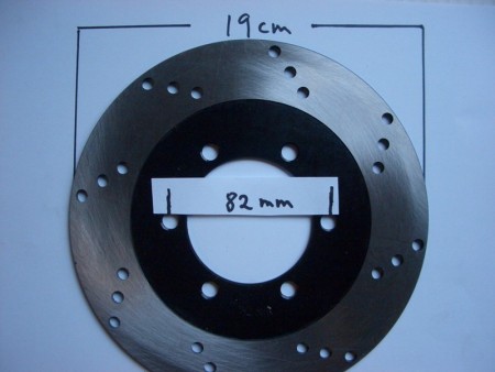 Bremseskive 19cm diameter, ATV bak